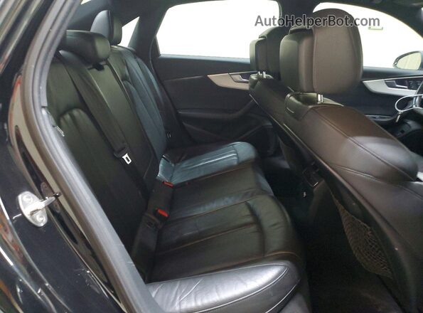 WAUENAF43HN006846 2017 AUDI A4 Black უკანა სავარძლების ხედი