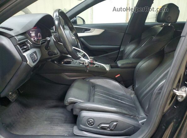 WAUENAF43HN006846 2017 AUDI A4 Black წინა სალონის ხედი