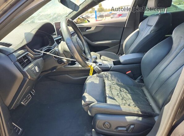 WAUENAF43JA139927 2018 AUDI A4 Gray Front interior view