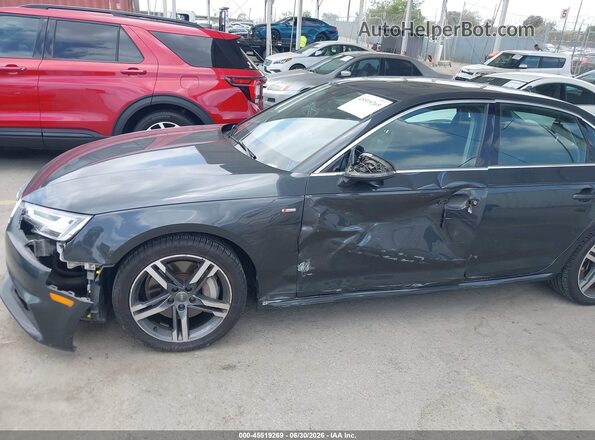WAUENAF43JA169333 2018 AUDI A4 Gray Front view