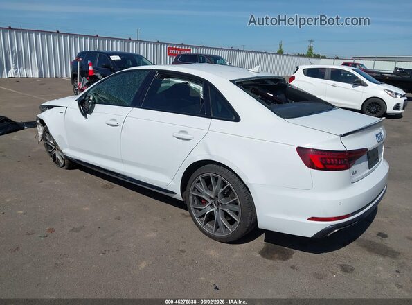 WAUENAF43KN004263 2019 AUDI A4 Белый Задняя левая четверть