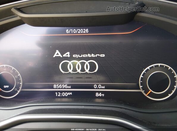 WAUENAF43KN011875 2019 AUDI OTHER Gray უკანა სავარძლების ხედი