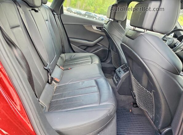 WAUENAF44KA081473 2019 AUDI A4 Red Вид задніх сидінь