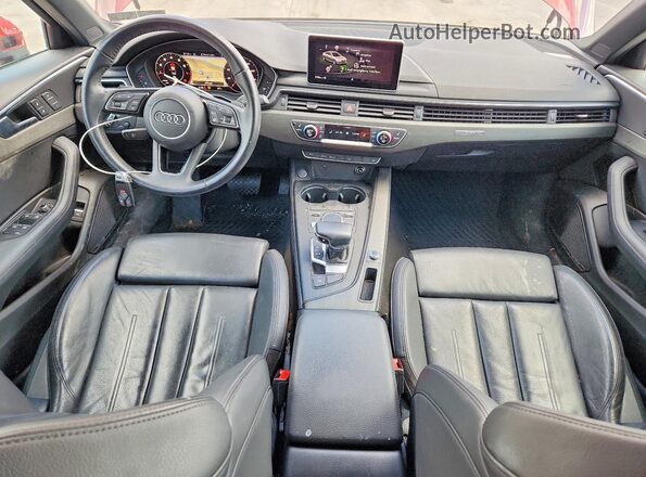 WAUENAF44KA081473 2019 AUDI A4 Red Вид панелі приладів