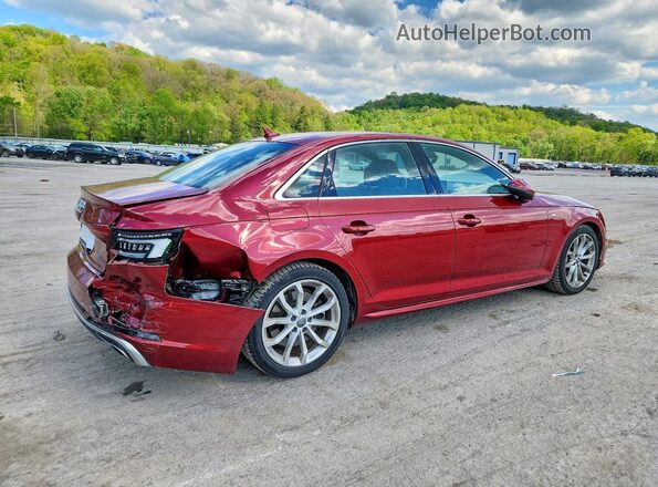 WAUENAF44KA081473 2019 AUDI A4 Red Задня права чверть