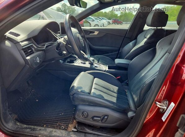 WAUENAF44KA081473 2019 AUDI A4 Red Вид салону спереду