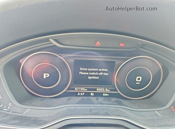 WAUENAF44KA081473 2019 AUDI A4 Red Вид щитка приладів
