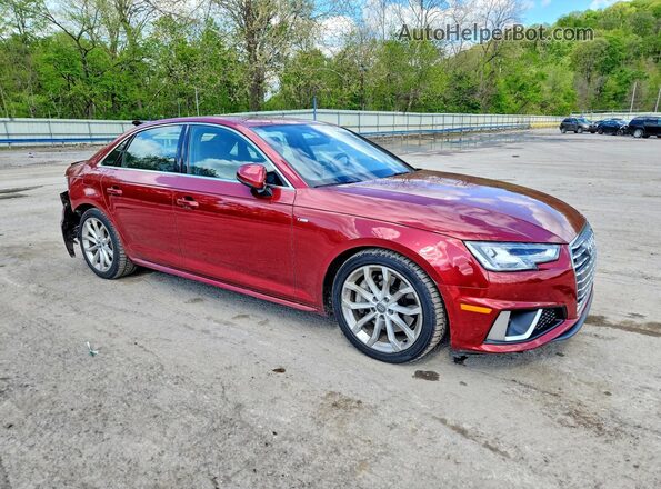 WAUENAF44KA081473 2019 AUDI A4 Red Передня права чверть