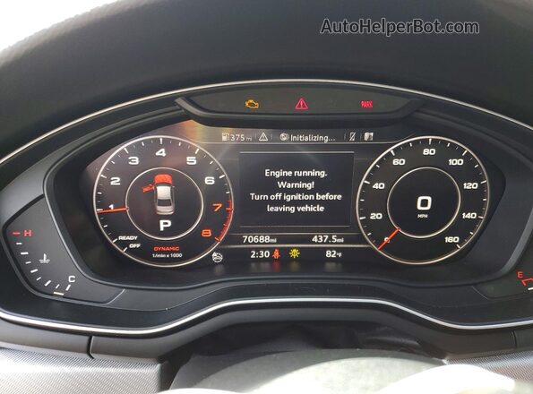 WAUENAF45HN017394 2017 AUDI OTHER White Vista del cuadro de instrumentos