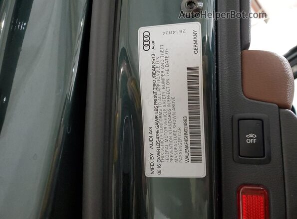 WAUENAF45HN024863 2017 AUDI A4 Green 