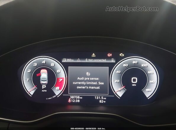 WAUENAF45LN005268 2020 AUDI A4 Black Вид задніх сидінь