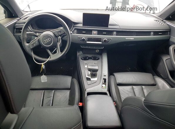 WAUENAF46HN033555 2017 AUDI A4 Black Առջևի վահանակի տեսք