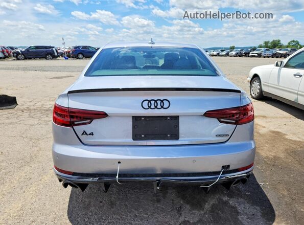 WAUENAF46JA044536 2018 AUDI A4 Silver Вид ззаду
