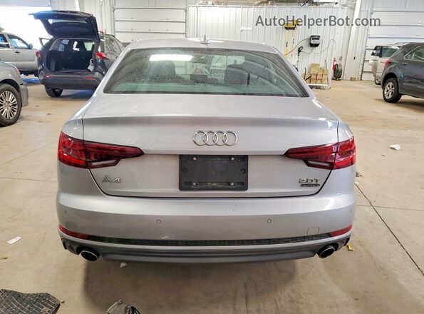 WAUENAF46JA090951 2018 AUDI A4 Silver Вид ззаду
