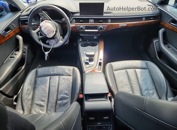 WAUENAF46JA130896 2018 AUDI A4 Black Dashboard view