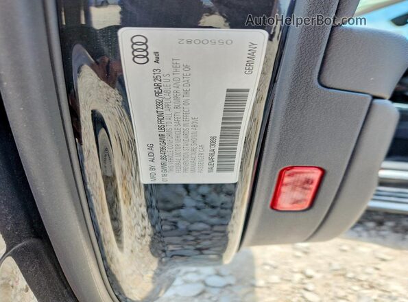 WAUENAF46JA130896 2018 AUDI A4 Black VIN sticker view