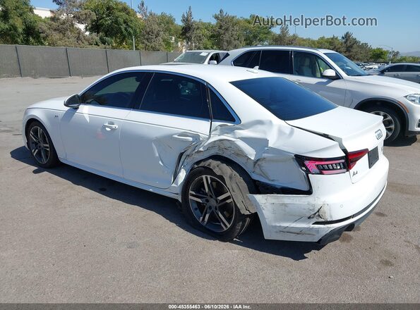 WAUENAF46JN001890 2018 AUDI A4 White Trasero izquierdo