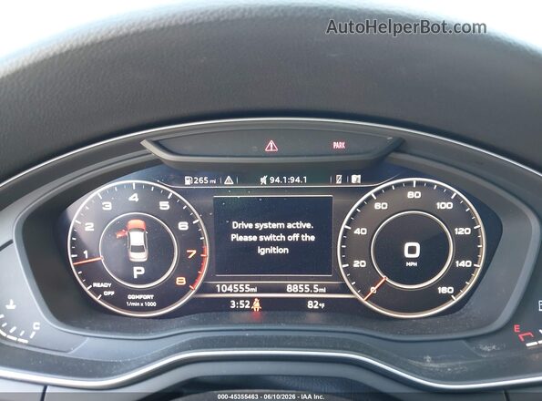 WAUENAF46JN001890 2018 AUDI A4 White Vista de los asientos traseros