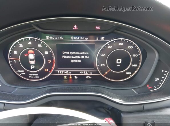 WAUENAF46JN008533 2018 AUDI A4 Gray Widok tylnych siedzeń