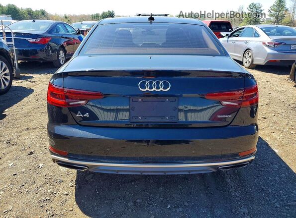 WAUENAF46KN001695 2019 AUDI A4 Black Widok z tyłu