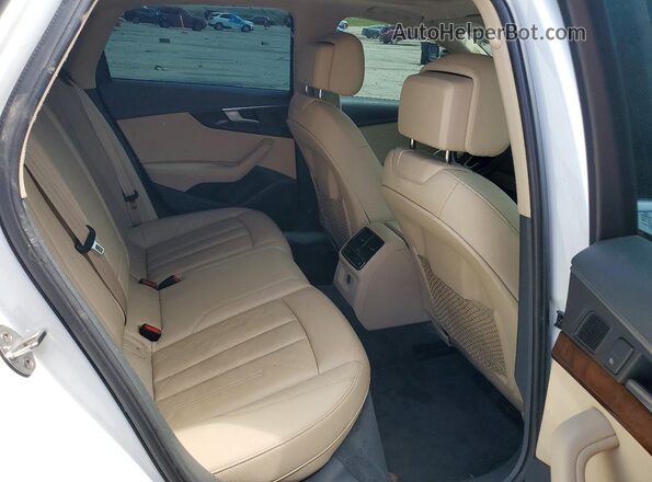 WAUENAF47HN036481 2017 AUDI A4 White Vista de los asientos traseros