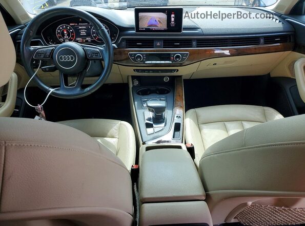WAUENAF47HN036481 2017 AUDI A4 White Vista del salpicadero