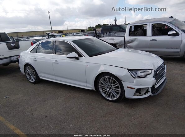 WAUENAF47KA007612 2019 AUDI A4 White Rear interior view