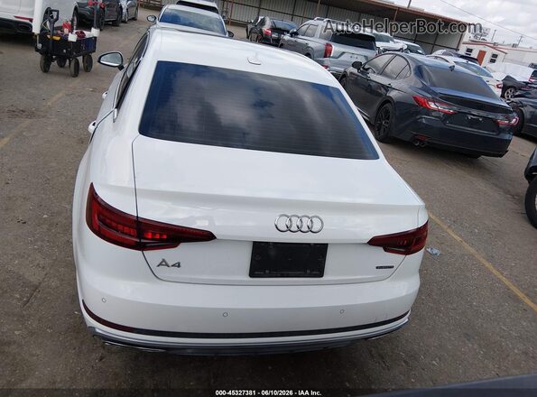 WAUENAF47KA007612 2019 AUDI A4 White 