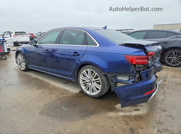 WAUENAF47KN019624 2019 AUDI A4 Blue Trasero izquierdo