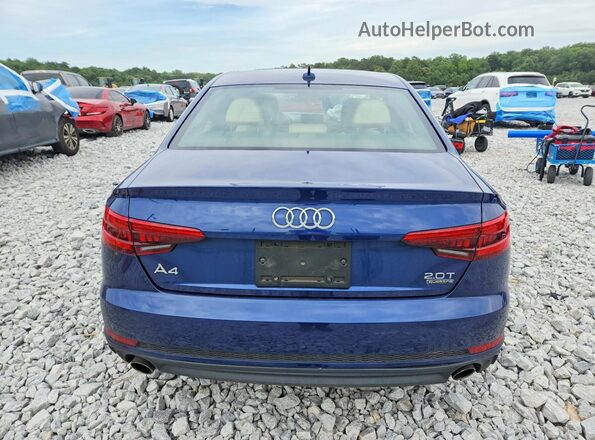 WAUENAF48HN037249 2017 AUDI A4 Blue Rear view