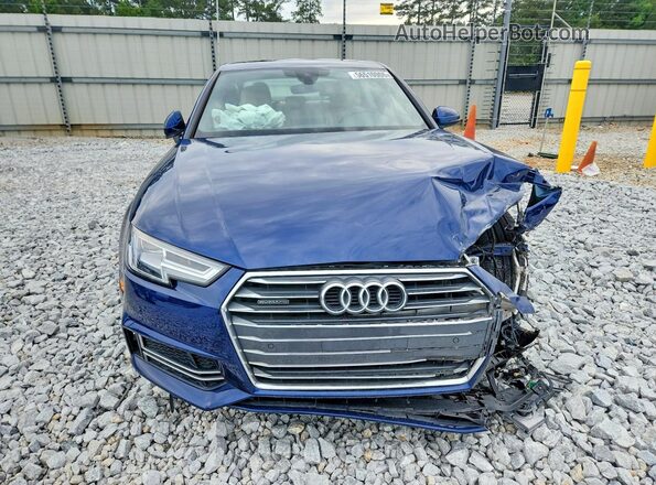 WAUENAF48HN037249 2017 AUDI A4 Blue Front view