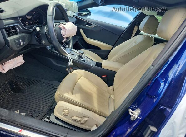 WAUENAF48HN037249 2017 AUDI A4 Blue Front interior view