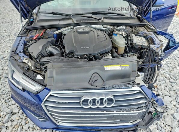 WAUENAF48HN037249 2017 AUDI A4 Blue Rear interior view