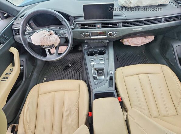 WAUENAF48HN037249 2017 AUDI A4 Blue Dashboard view