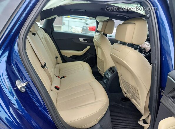 WAUENAF48HN037249 2017 AUDI A4 Blue Rear seats view