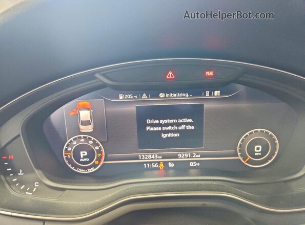 WAUENAF48JA130088 2018 AUDI A4 Green Вид щитка приладів