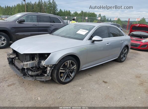 WAUENAF48JN006993 2018 AUDI A4 Silver Przód lewy