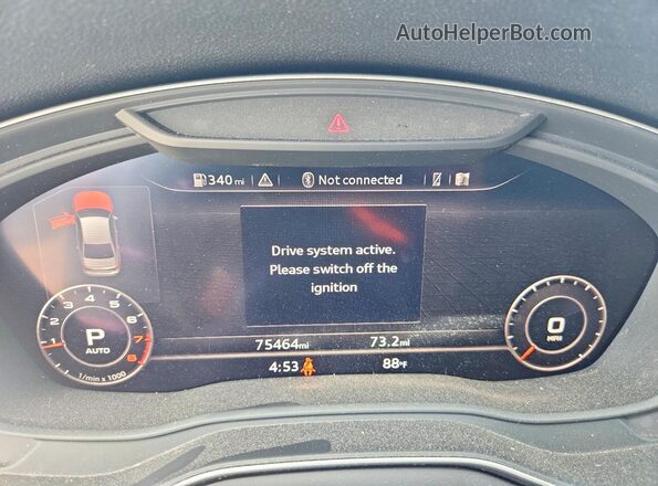 WAUENAF48JN016181 2018 AUDI A4 Silver Սարքավորումների վահանակի տեսք