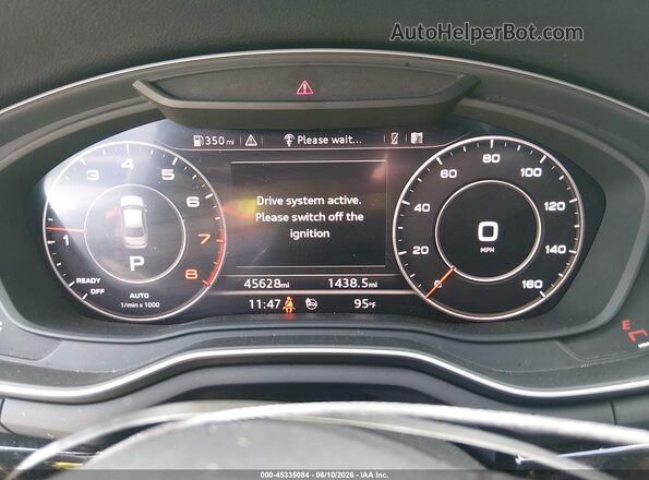 WAUENAF48KA021017 2019 AUDI A4 Серый Вид задних сидений