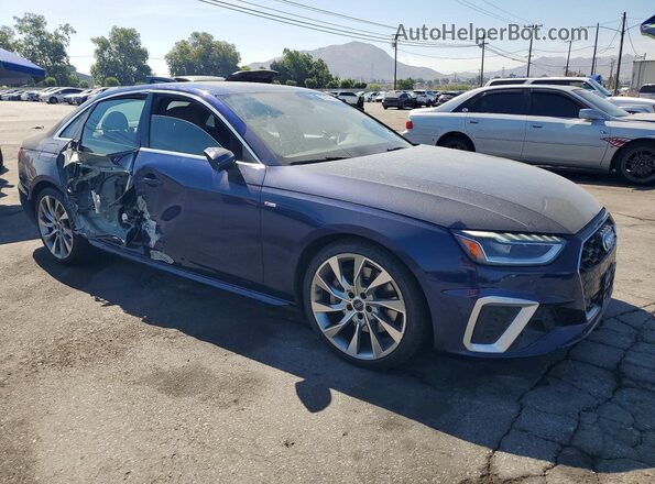 WAUENAF48LN008861 2020 AUDI A4 Blue Delantero derecho