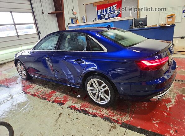 WAUENAF48LN010688 2020 AUDI A4 Синий Задняя левая четверть