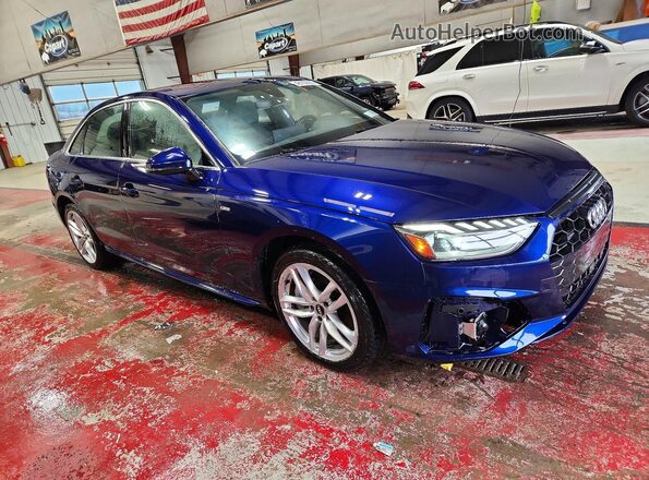 WAUENAF48LN010688 2020 AUDI A4 Синий Передняя правая четверть