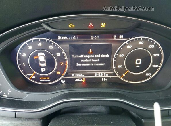 WAUENAF49HN070163 2017 AUDI OTHER Black Սարքավորումների վահանակի տեսք
