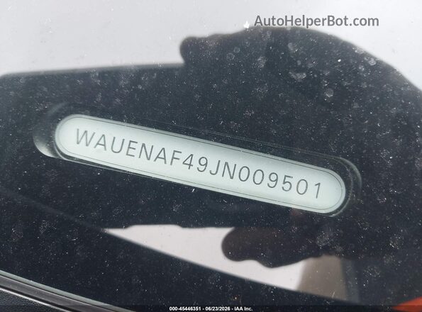WAUENAF49JN009501 2018 AUDI A4 Black 