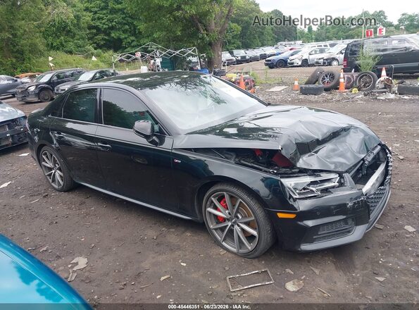 WAUENAF49JN009501 2018 AUDI A4 Black უკანა სალონის ხედი