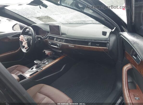 WAUENAF4XJN000435 2018 AUDI A4 Black Front interior view