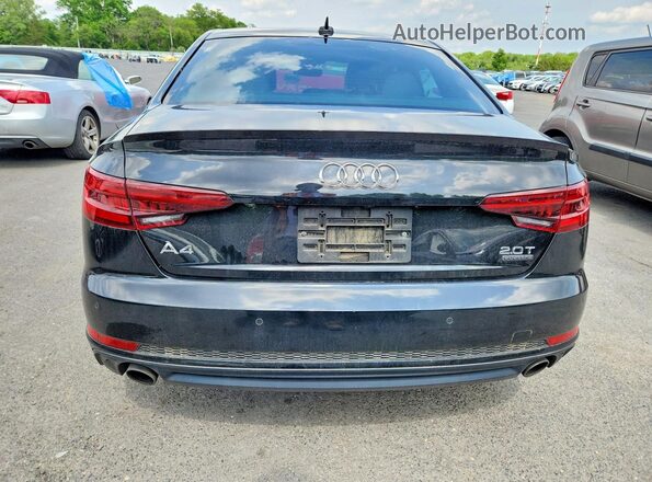 WAUENAF4XJN000970 2018 AUDI A4 Black Rear view