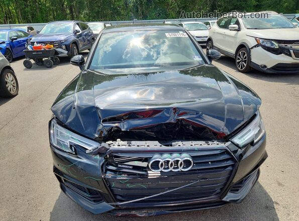 WAUENAF4XJN000970 2018 AUDI A4 Black Front view