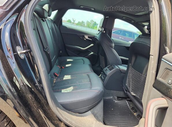 WAUENAF4XJN000970 2018 AUDI A4 Black Rear seats view