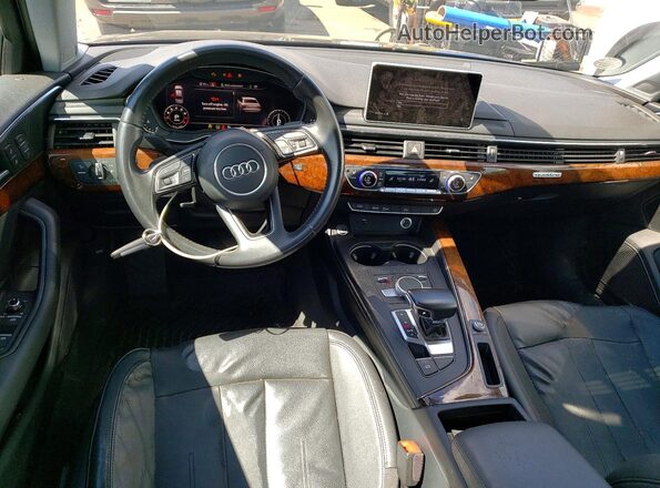 WAUENAF4XJN016473 2018 AUDI A4 Black Dashboard view